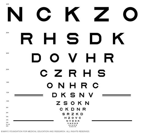 Kindergarten Eye Chart Printable Snellen Eye Test Chart Printable