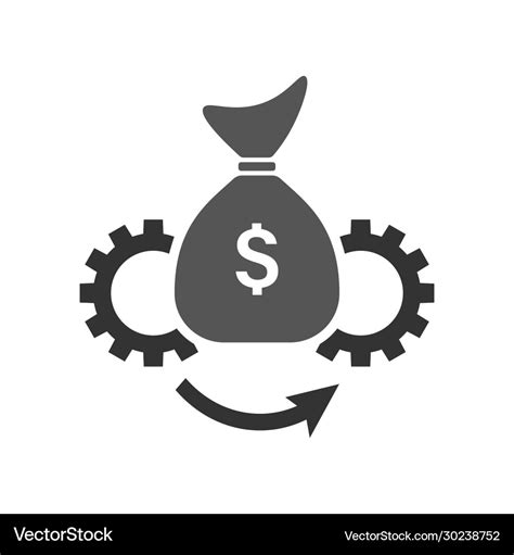 Asset Management Icon Flat Royalty Free Vector Image