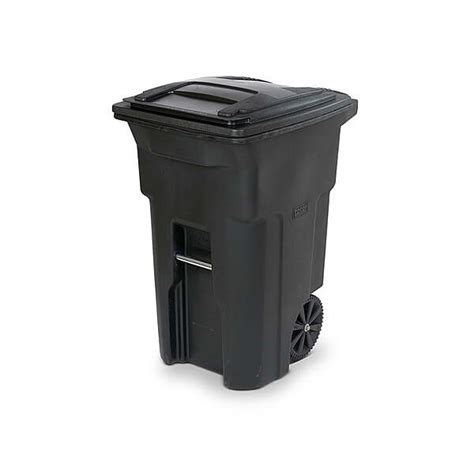 Walmart Toter 64 Gal Trash Can Black With Wheels And Lid 83 W