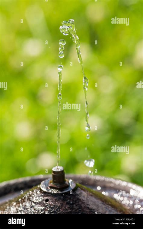Public Water Fountain With Water Flowing Close Up Stock Photo Alamy
