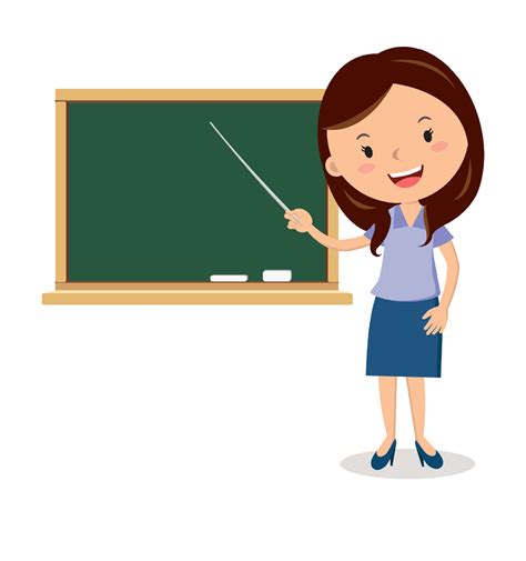 Teacher Cartoon Blackboard Blackboard Cartoon Teachers Png Download