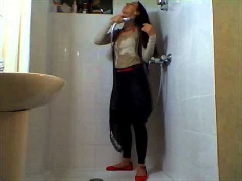 Wet Girl 1 Wetlook Shower Fully Clothed YouTube