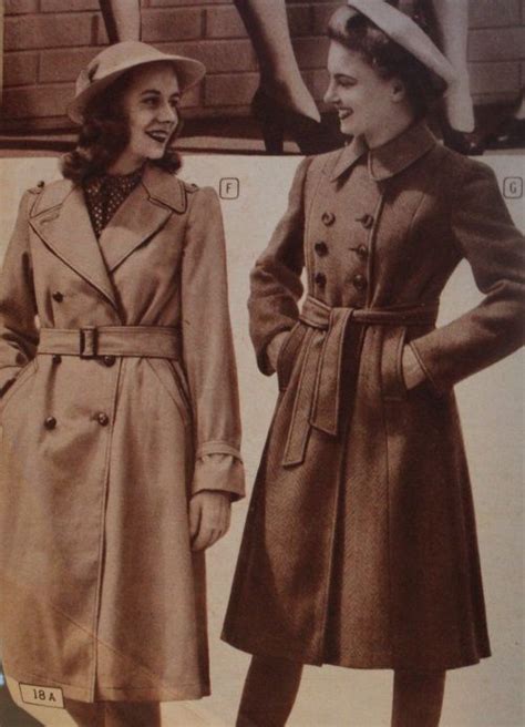 History Of Vintage Raincoats Jackets And Capes For Women 1940s Fashion