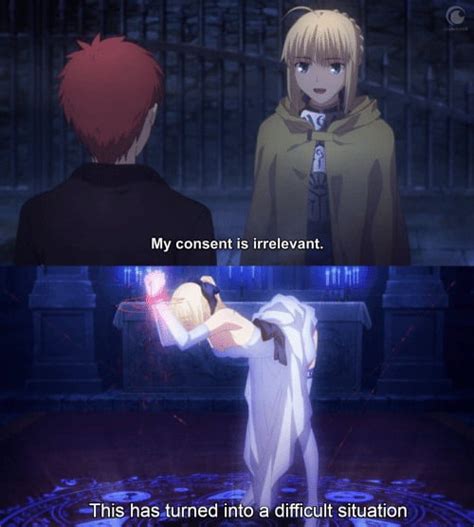How A Saber Becomes The Sheath Sauce Fate Stay Night 9GAG
