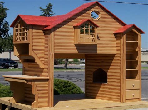 22 navy & brass bunk. Log Loft Bed with Desk Full Loft Bed, cabin bed plans ...