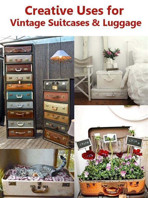 Diy Upcycled Creative Uses For Vintage Suitcases There Are Some Really