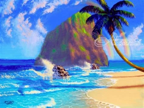 Paradise Beach Paintings By Benjamin Davis