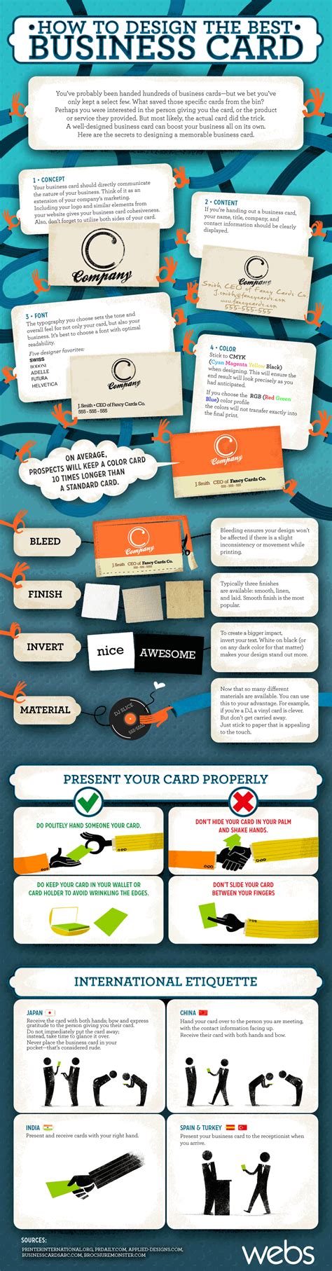 Find the best card for your needs. How to Design the Best Business Card | Visual.ly