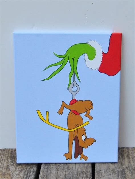 The Grinch And Max Canvas Painting Wall Art Playroom Artwork Bedroom