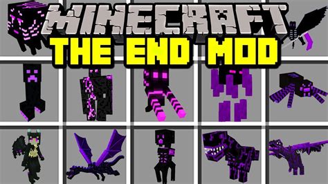 minecraft the end mod travel to end and fight new mobs and bosses modded mini game youtube