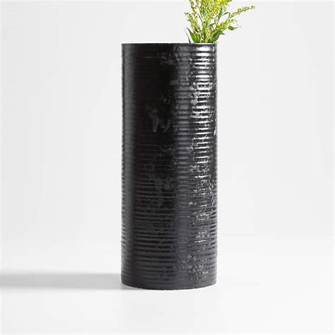 Jimena Black Round Vase Crate And Barrel