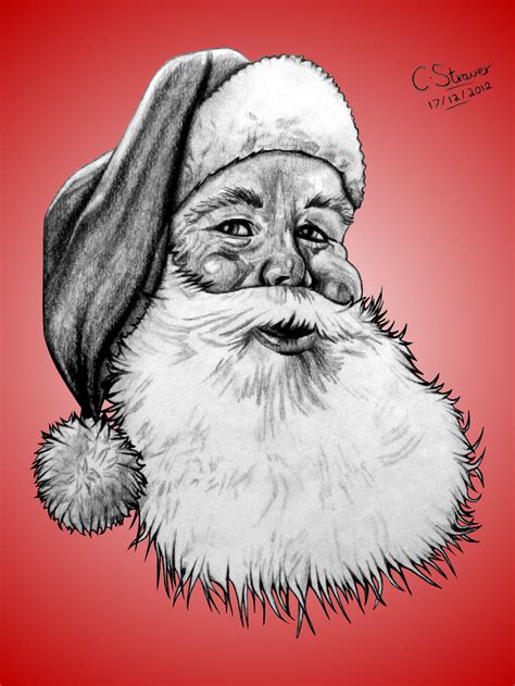 How To Draw A Realistic Santa At Drawing Tutorials Vrogue