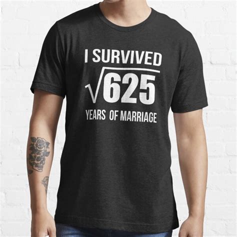 25th Marriage Anniversary T Shirt Wedding T 25 Years Wedding