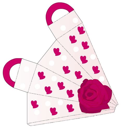 Free Printable Valentine T Bag Paper Boxes Cute Wrapping
