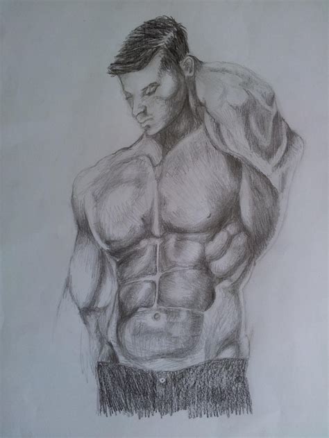 Quick Sketch Muscular Man By Daphyin On Deviantart