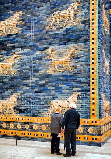 Premium Photo Lion Mosaic From Ishtar Gate Ancient Babylon In The