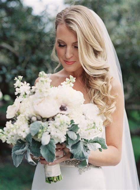 Romantic wedding hairstyles for long hair have endless possibilities to style. Chic Jacksonville Garden Wedding | Wedding hairstyles with ...