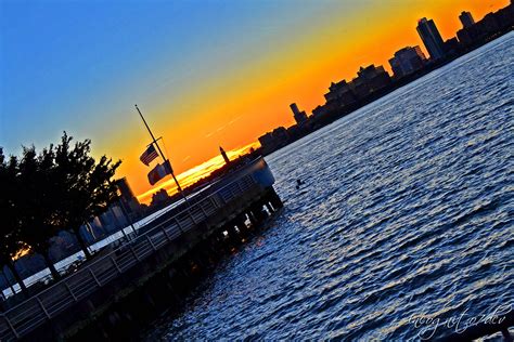 Pier 51 Hudson River Park Nj Hoboken View At Sunset Manhat Flickr
