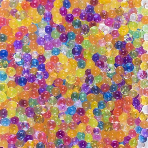 10 Mini Bags Of Color Assorted Water Gel Beads Pearls 30 Gram Mix By Super Z Outlet