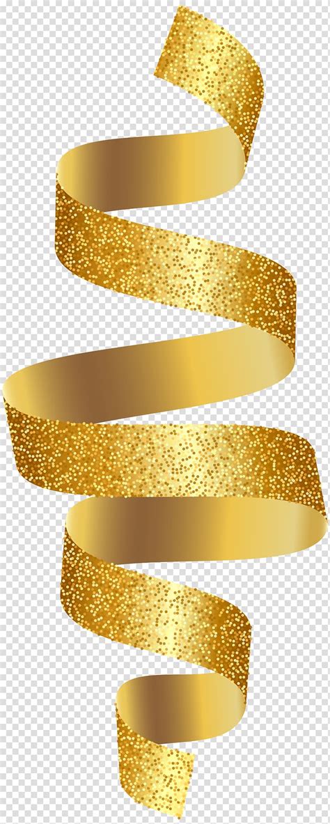 Free Download Spiral Illustration Gold Ribbon Gold Ribbon Transparent Background Png