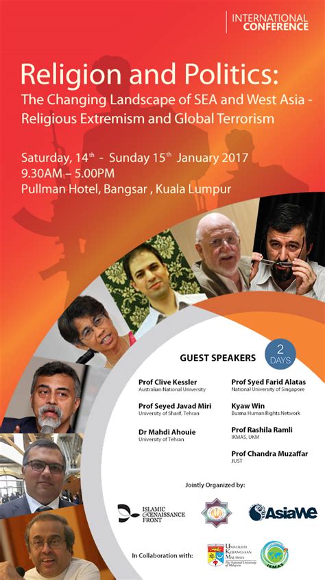 But we've got the network to handle being a global conferencing leader. International Conference on: Religion and Politics: The ...