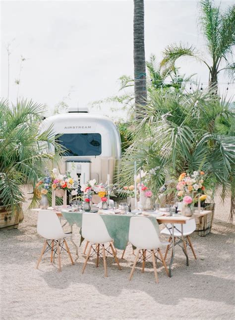 Whimsical Ojai Wedding Inspiration Set Amidst A Dozen Airstreams Ojai