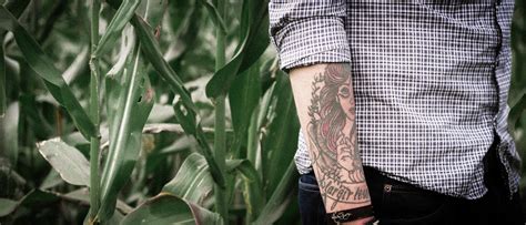 Free Images Man Grass Person Flower Spring Green Tattoo Corn