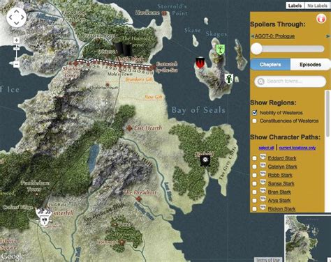 Impressive Game Of Thrones Interactive Map To Westeros Westeros Game
