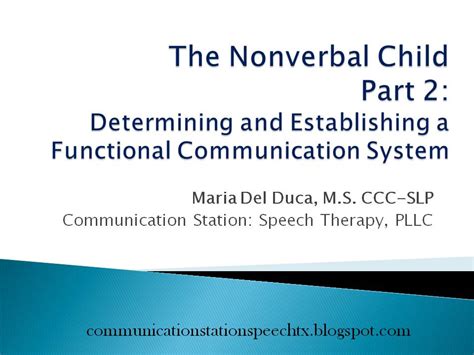 Communication Station Speech Therapy Pllc Tip Tuesday The Nonverbal