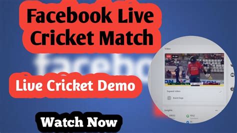How To Live Stream Cricket Match On Facebook Live Demo Session Latest