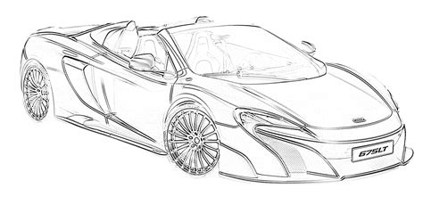 Mclaren P1 Coloring Pages Coloring Pages