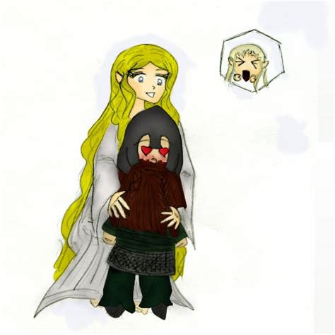 Galadriel And Gimli By Christina Chan On Deviantart