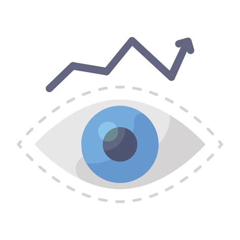 Eye With Upward Arrow Denoting Business Vision Concept Icon 6743667
