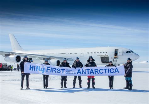 Hi Fly Pousa O Primeiro Airbus A340 Na Antártica