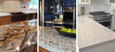 Granite Quartz And Quartzite Materials For Kitchen Countertops Quartz