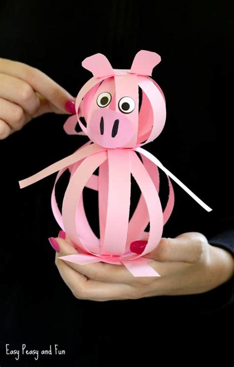 Easy Paper Pig Craft Easy Peasy And Fun