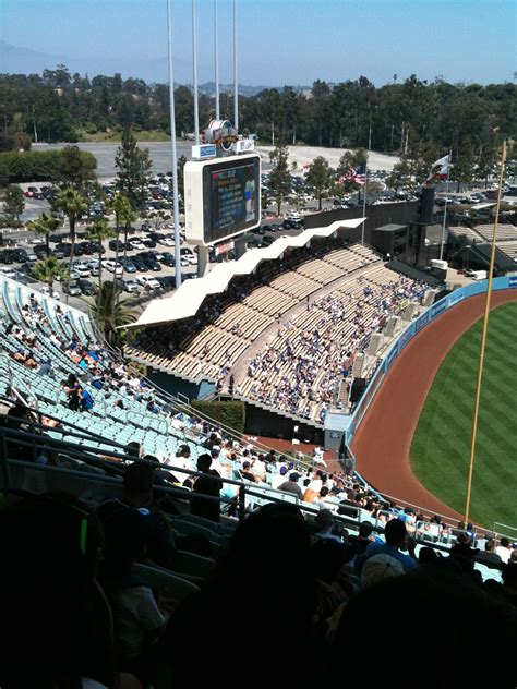 Dodger Stadium Outfield Bleacher Seating Section On A Warm Flickr