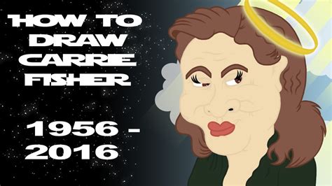 How To Draw Carrie Fisher Youtube