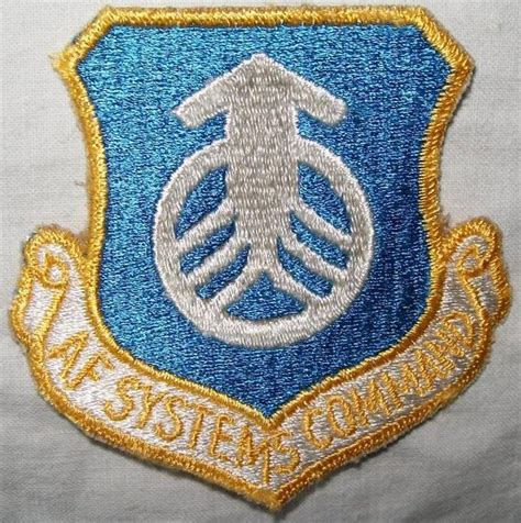 Air Force Systems Command Tygmärke Färg Patchar Rank And Märken Us