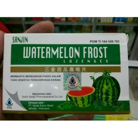 Obat bentuk tradisional untuk penyakit batuk kering. Sanjin Watermelon Frost. Obat Sakit Tenggorokan Dan Panas ...