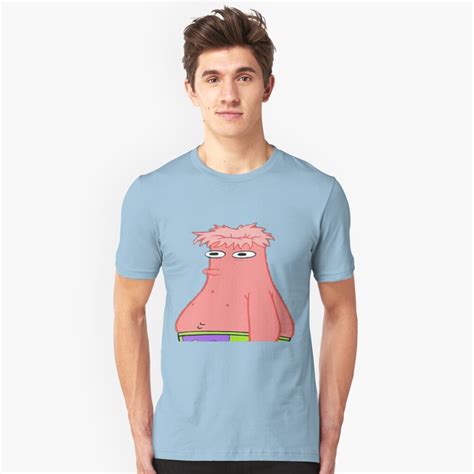 Patrick Star Head Ripped Off T Shirt By Marcoriccione Redbubble
