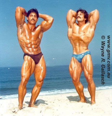 Mike Mentzer And Ray Mentzer Grillin On The Beach Olympia Fitness Bodybuilding Bodybuilders Men