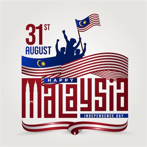 Premium Vector Malaysia Independence Day Template Design