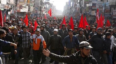 nepal crippled as strike by maoists enters second day the new york times