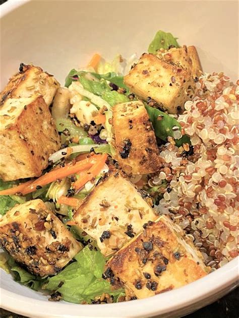 Coaching With A Purpose Tofu Quinoa Salad Bowl