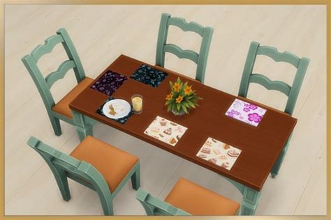Blackys Sims 4 Zoo Table Mat By Cappu • Sims 4 Downloads