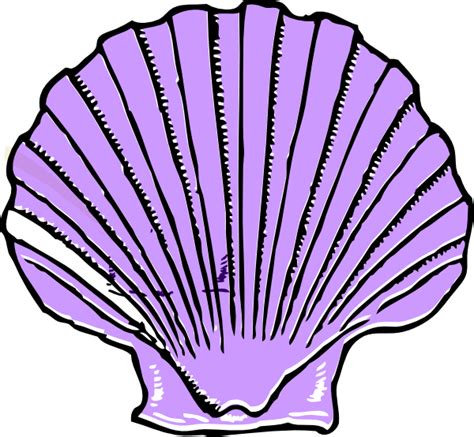 Purple Shell Clip Art At Vector Clip Art Online Royalty