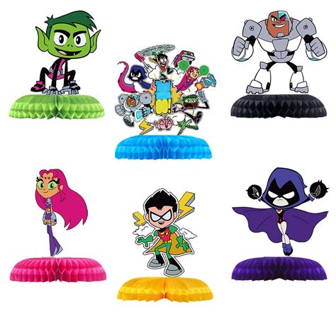 Buy 6pcs Teen Titans Go Birthday Party Supplies Teen Titans Table