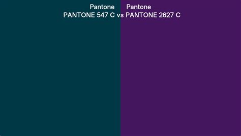 Pantone 547 C Vs Pantone 2627 C Side By Side Comparison