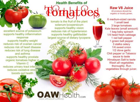 16 health benefits of tomatoes